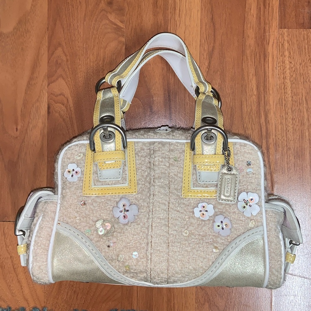 Coach Tweed Mini Soho Rogue Boston Bag